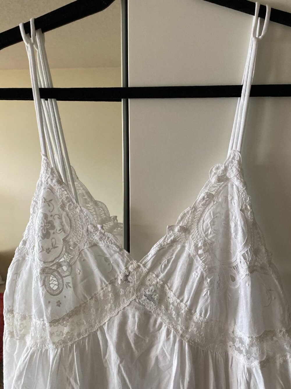Vintage 80's / 90's Cotton lace night gown